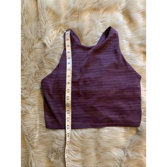 ATHLETA Conscious Space Dye Crop Bra Purple Medium - Picture 6 of 8